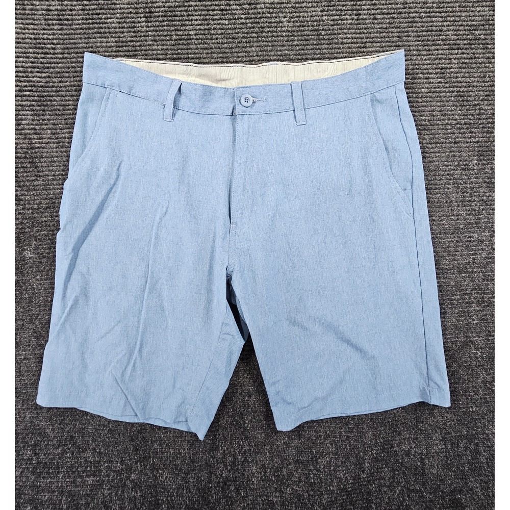 Burnside Classic Hybrid Shorts Mens 34 Blue Stretch Performance UV Protection